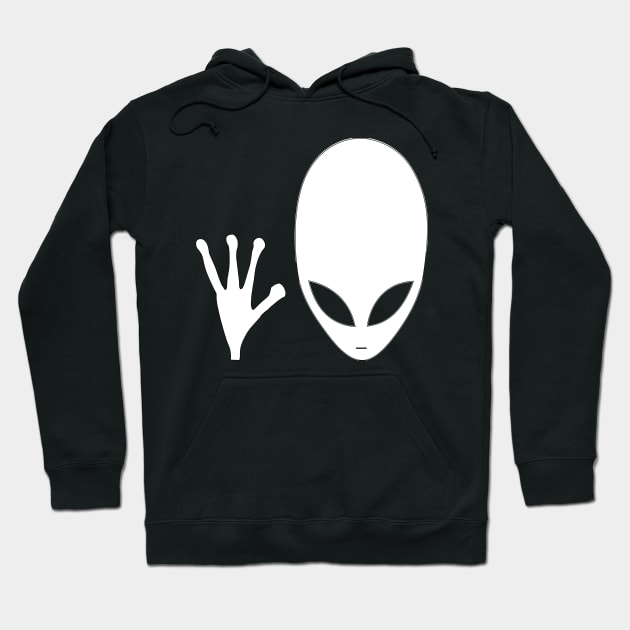 alien hi Hoodie by Mamon